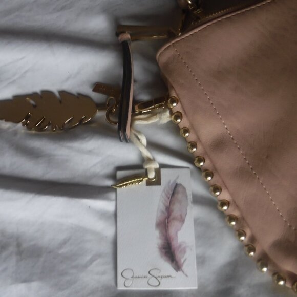 JESSICA SIMPSON DESIGNER LARGE HOBO BAG TOTE CROSSBODY PURSE W/ADJUSTABLE STRAP - Picture 3 of 12